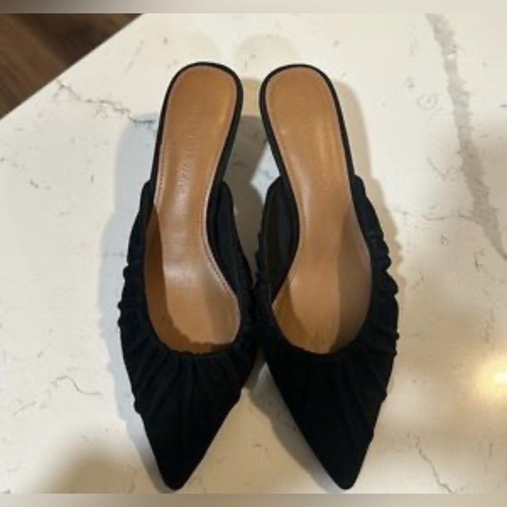 Who What Wear  elegant  women’s Black Pointed Flats size 8 - Picture 2 of 16